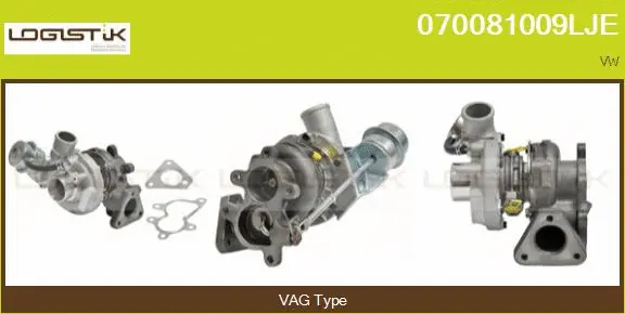 Turbocompresseur, suralimentation LGK 070081009LJE