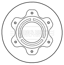 Disque de frein BORG & BECK BBD6026S