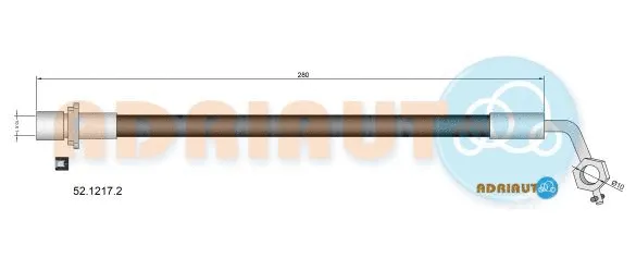 Flexible de frein ADRIAUTO 52.1217.2