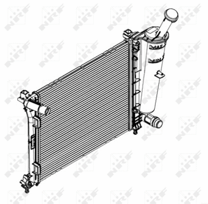 Radiateur, refroidissement du moteur NRF 58429