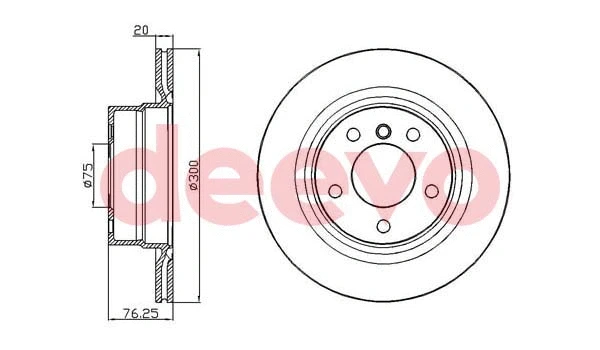 Disque de frein DEEVO BD35960