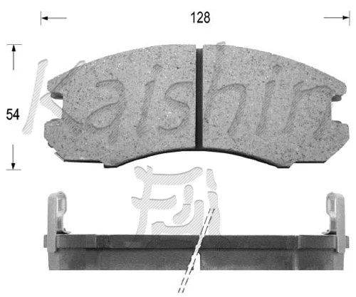 Kit de plaquettes de frein, frein à disque KAISHIN FK2072
