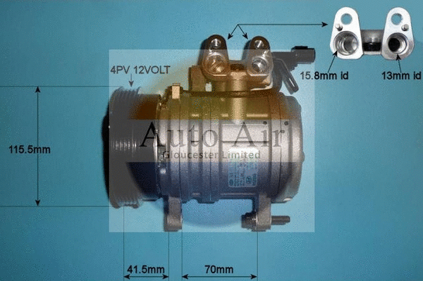 Compresseur, climatisation AUTO AIR GLOUCESTER 14-1013