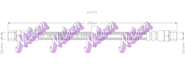 Flexible de frein KAWE H3771