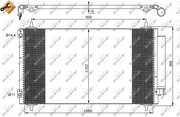 Condenseur, climatisation NRF 35935