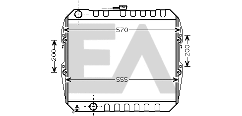 Radiateur, refroidissement du moteur EACLIMA 31R71088