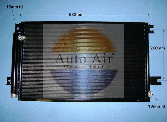 Condenseur, climatisation AUTO AIR GLOUCESTER 16-9931