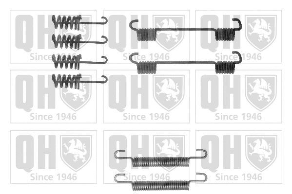Kit d'accessoires, mâchoires de frein de stationnement QUINTON HAZELL BFK424