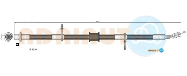 Flexible de frein ADRIAUTO 12.1251