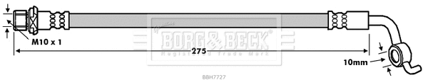 Flexible de frein BORG & BECK BBH7727