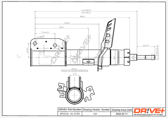 Amortisseur Dr!ve+ DP1610.10.0190