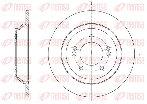 Disque de frein REMSA 61572.00