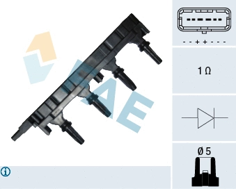 Bobine d'allumage FAE 80277