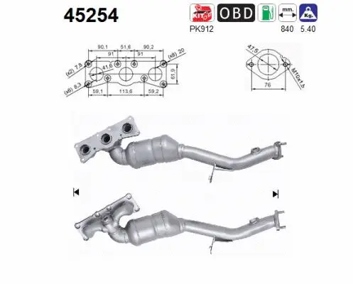 Catalyseur AS 45254