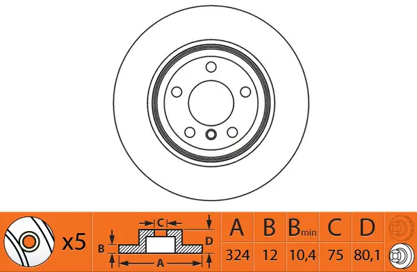Disque de frein SB BR32110