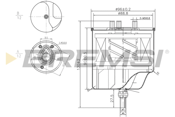 Filtre à carburant BREMSI FE0156