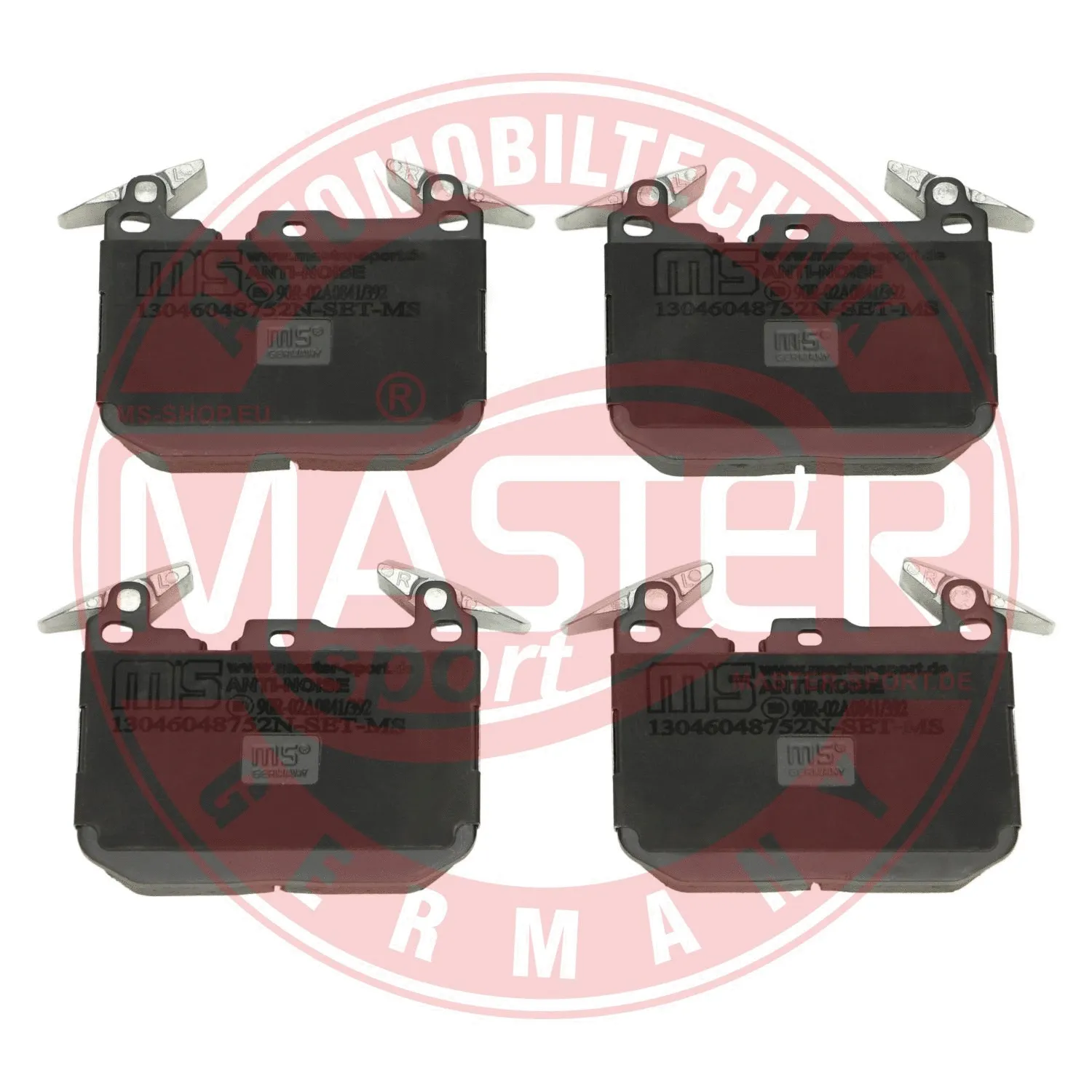 Kit de plaquettes de frein, frein à disque MASTER-SPORT GERMANY 13046048752N-SET-MS