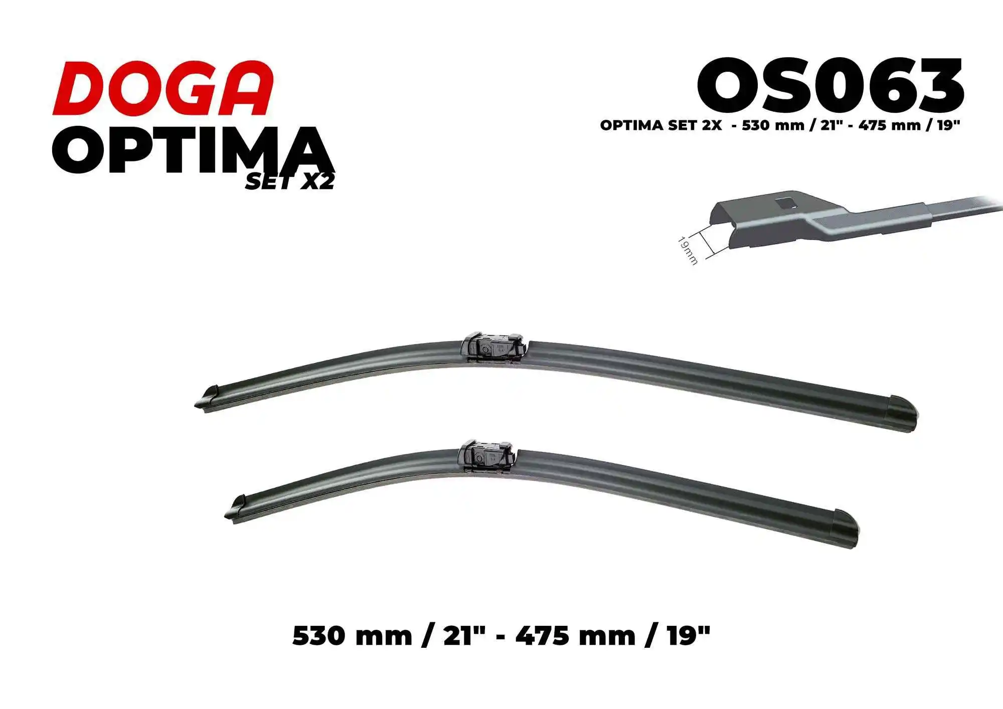 Balai d'essuie-glace DOGA OS063