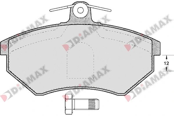 Kit de plaquettes de frein, frein à disque DIAMAX N09060
