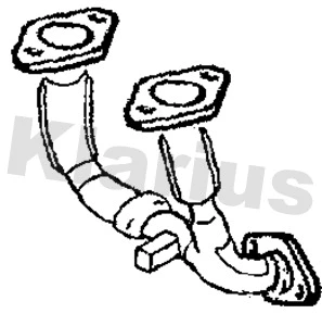 Tuyau d'échappement KLARIUS 301722