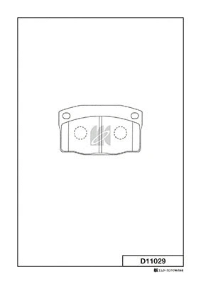 Kit de plaquettes de frein, frein à disque MK Kashiyama D11029