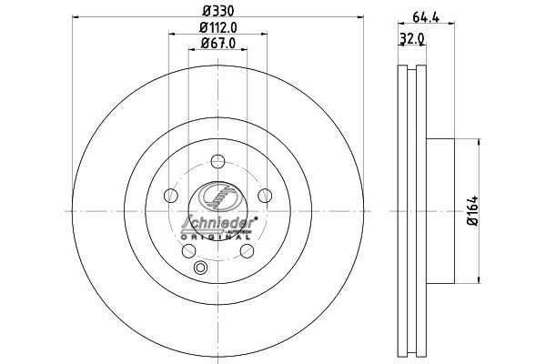 Disque de frein SCHNIEDER AUTOTECH BZS55.00070