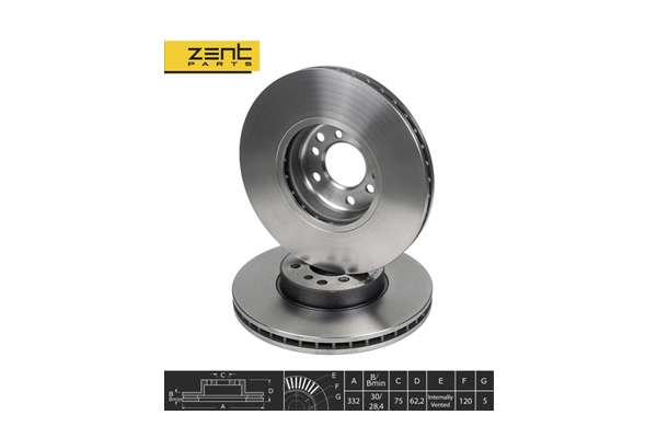 Disque de frein ZentParts Z06075