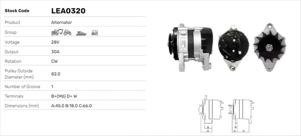 Alternateur LUSA LEA0320