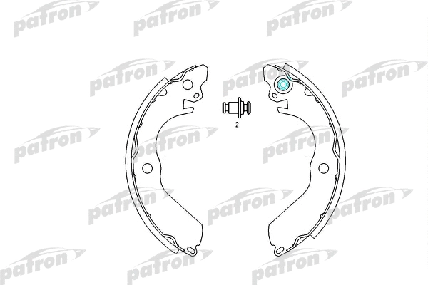 Jeu de mâchoires de frein PATRON PSP403