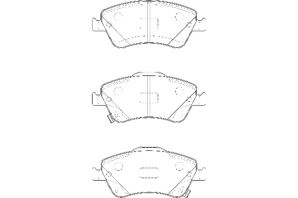Kit de plaquettes de frein, frein à disque Omnicraft 2135162