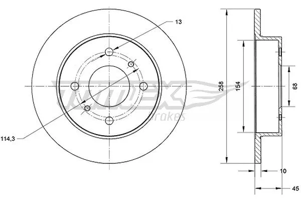 Disque de frein TOMEX Brakes TX 70-77
