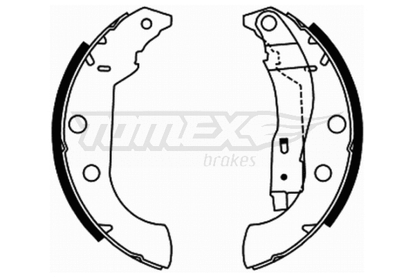 Jeu de mâchoires de frein TOMEX Brakes TX 21-67