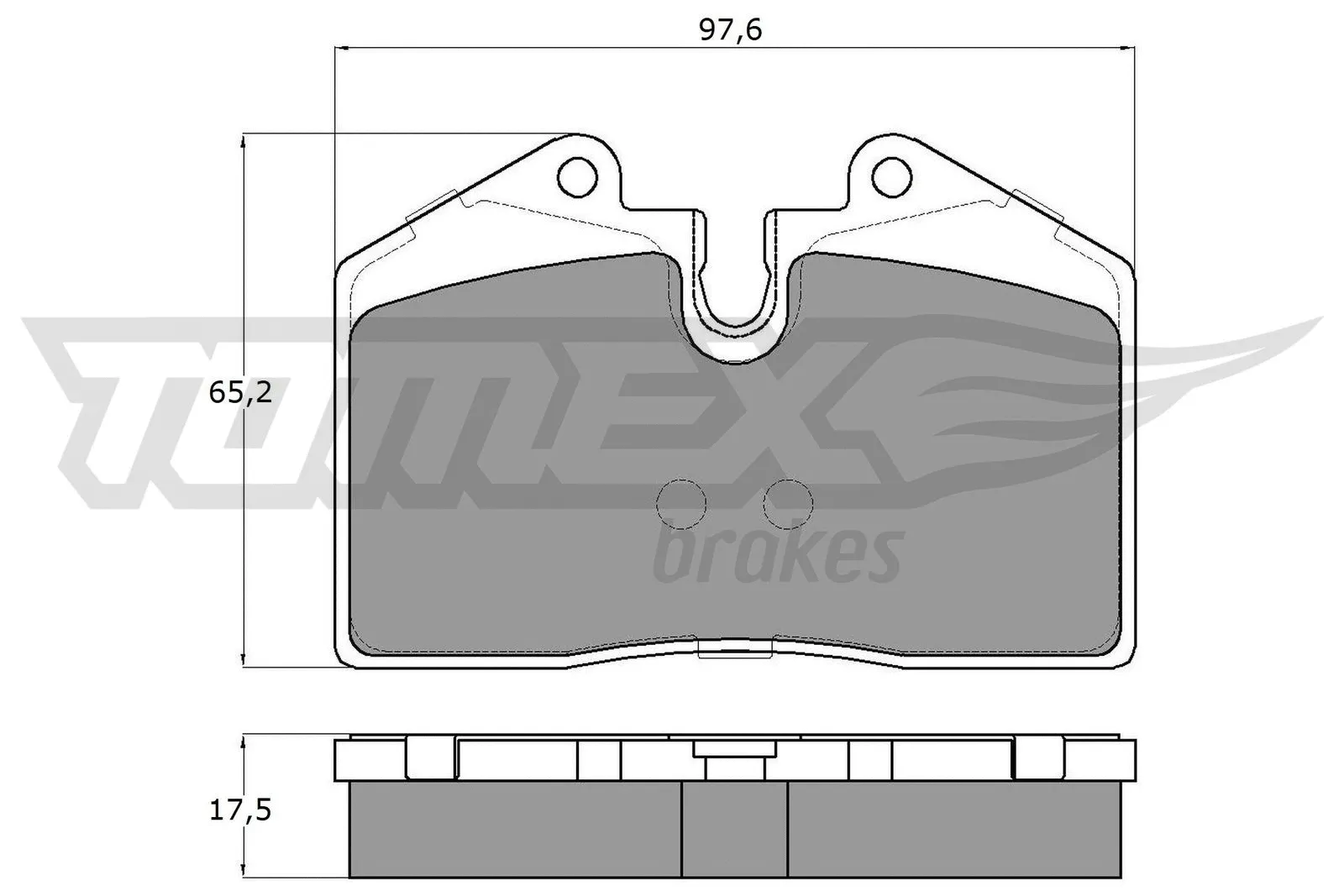 Kit de plaquettes de frein, frein à disque TOMEX Brakes TX 18-02