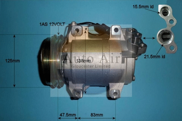 Compresseur, climatisation AUTO AIR GLOUCESTER 14-2073P