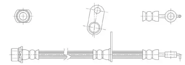 Flexible de frein Technika 44689