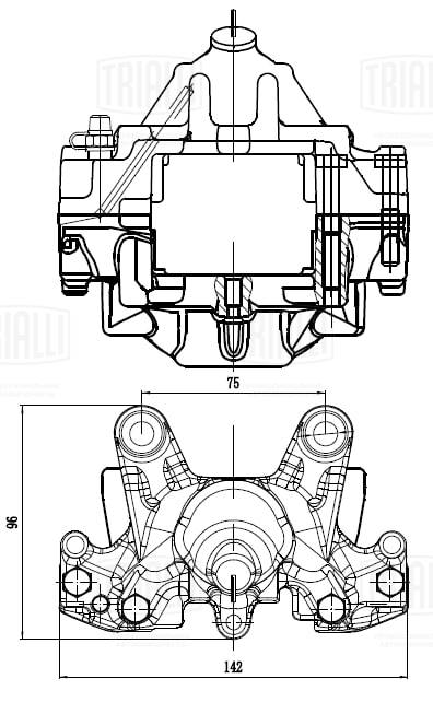 Étrier de frein TRIALLI CF 032008