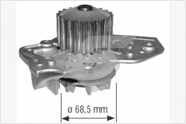 Pompe à eau, refroidissement du moteur HUTCHINSON WP09