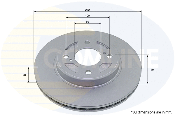 Disque de frein COMLINE ADC5019V