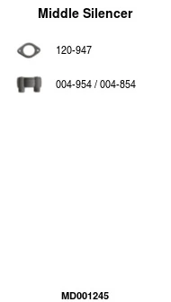 Silencieux central FA1 MD001245