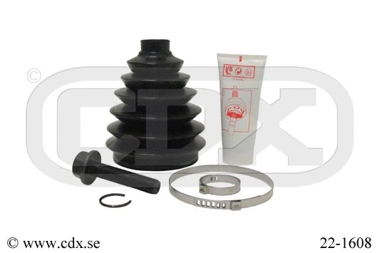Jeu de joints-soufflets, arbre de commande CDX 22-1608