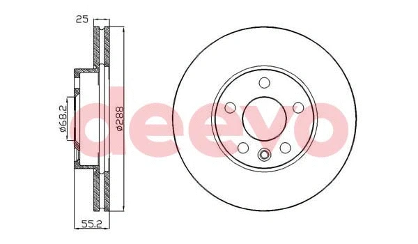 Disque de frein DEEVO BD32820