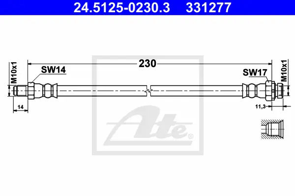 Flexible de frein ATE-APAC 24.5125-0230.3
