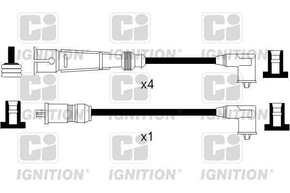 Kit de câbles d'allumage QUINTON HAZELL XC1070