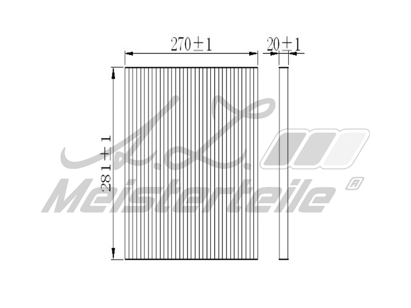 Filtre, air de l'habitacle A.Z. Meisterteile AZMT-41-010-1573