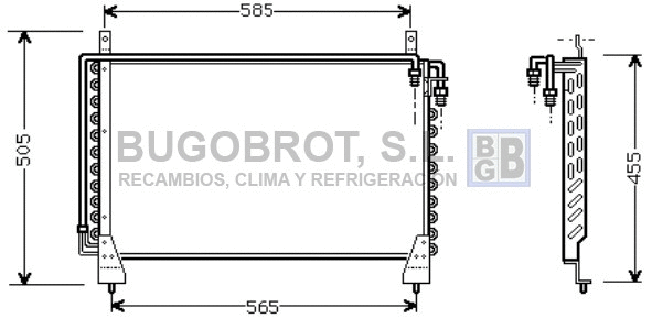 Condenseur, climatisation BUGOBROT 62-MS5198