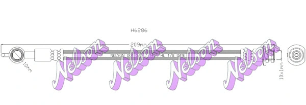 Flexible de frein KAWE H6286