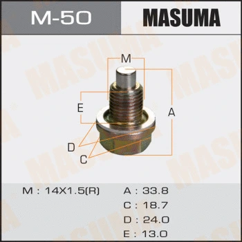 Vis-bouchon, carter d'huile MASUMA M-50