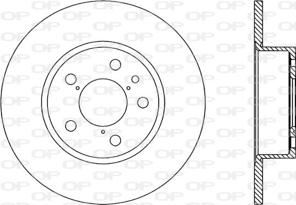 Disque de frein OPEN PARTS BDA1138.10