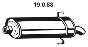 Silencieux arrière EBERSPÄCHER 19.0.88