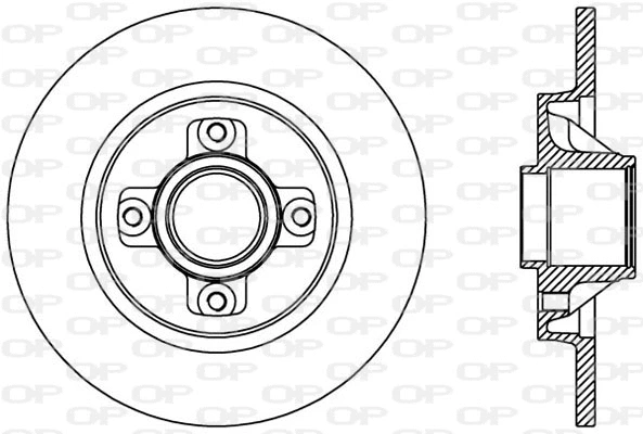Disque de frein OPEN PARTS BDA2387.10